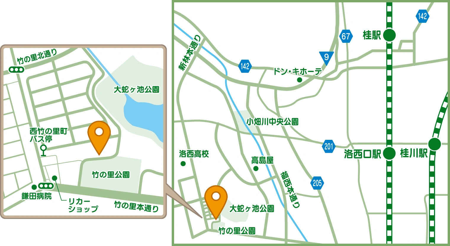 周辺の地図